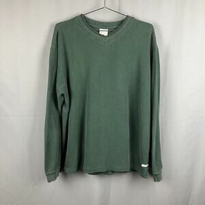 Vintage Columbia Shirt Mens L V Neck Ribbed Gorpcore Grunge Y2K Outdoors Utility